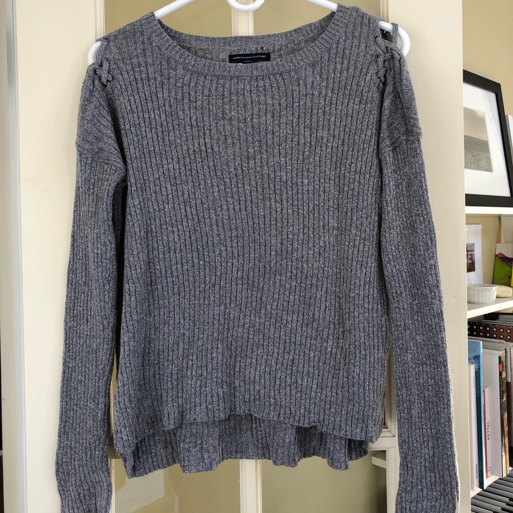 AE Lace Up Sweater